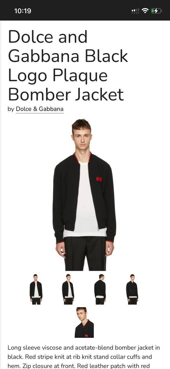 DOLCE GABBANA CEKET
