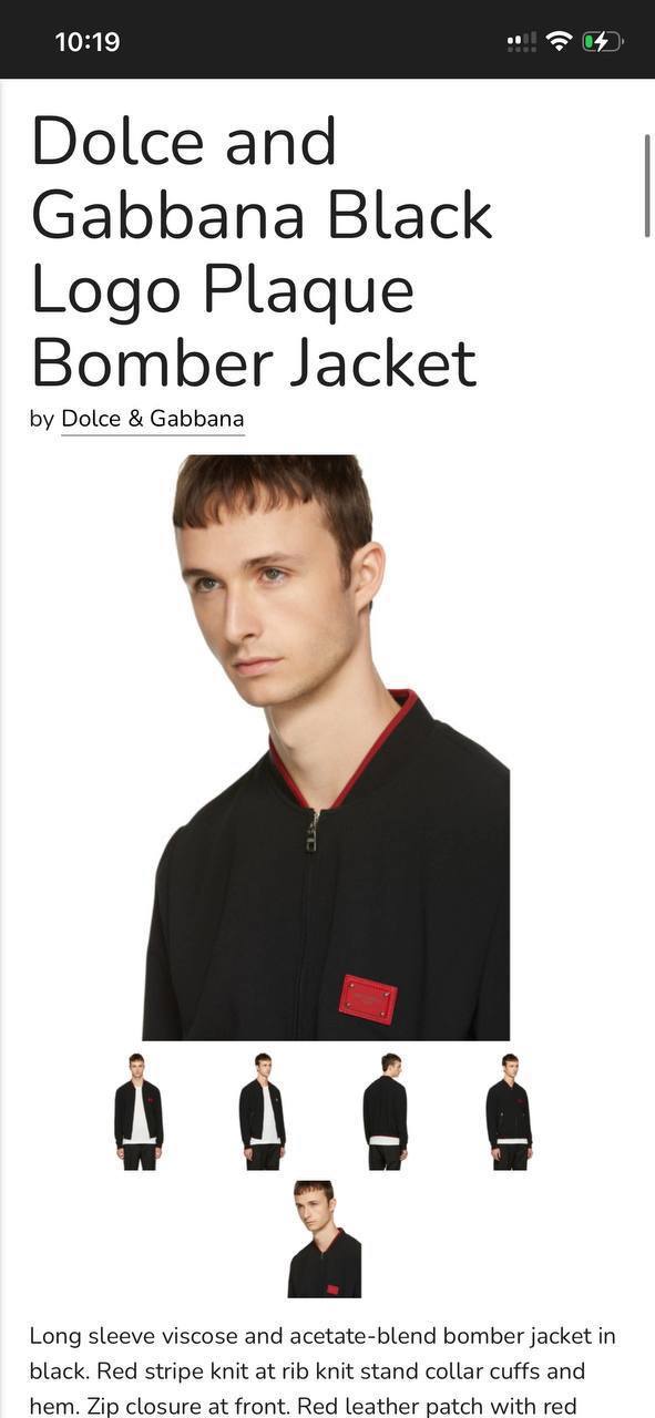 DOLCE GABBANA CEKET