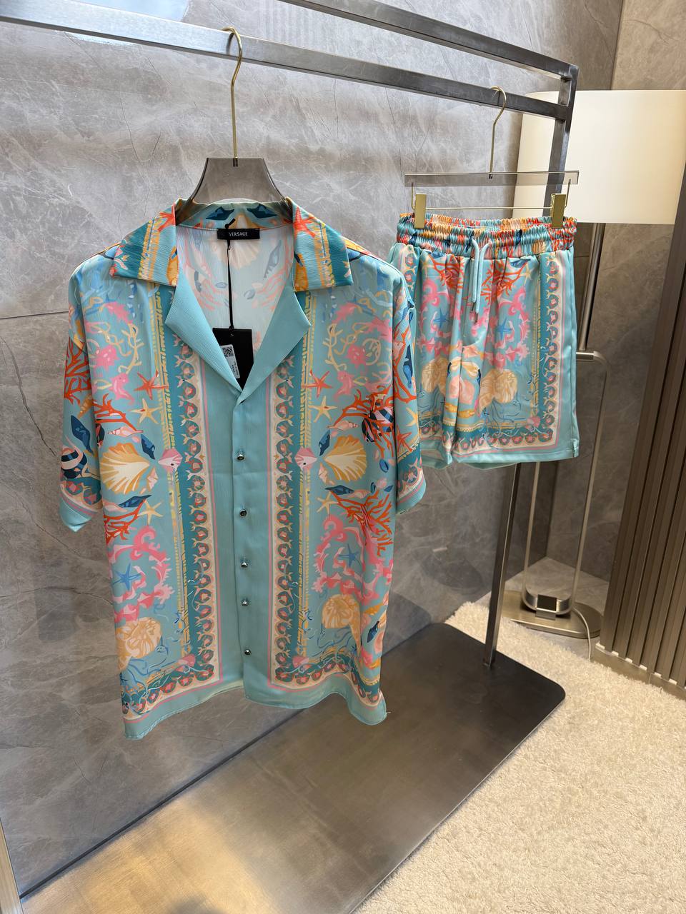 VERSACE TAKIM ŞORT GÖMLEK