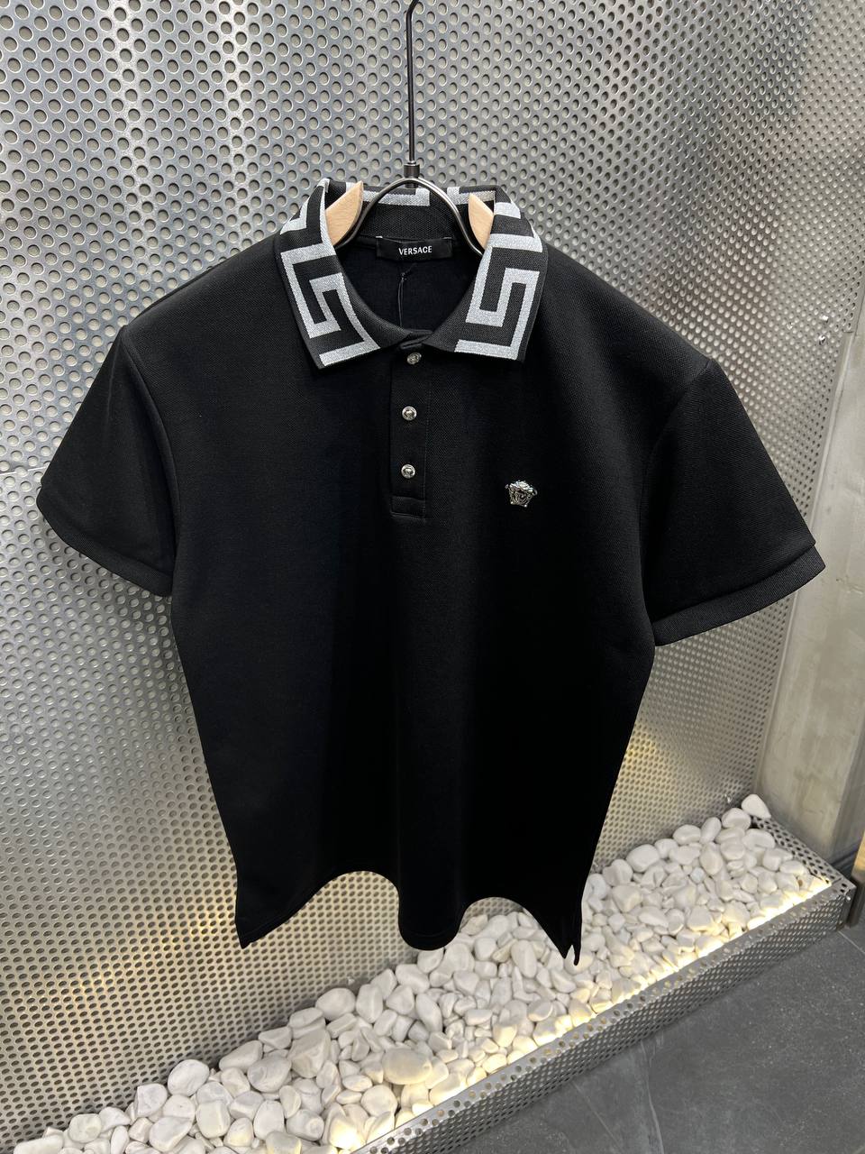 Siyah Versace Polo Tshirt