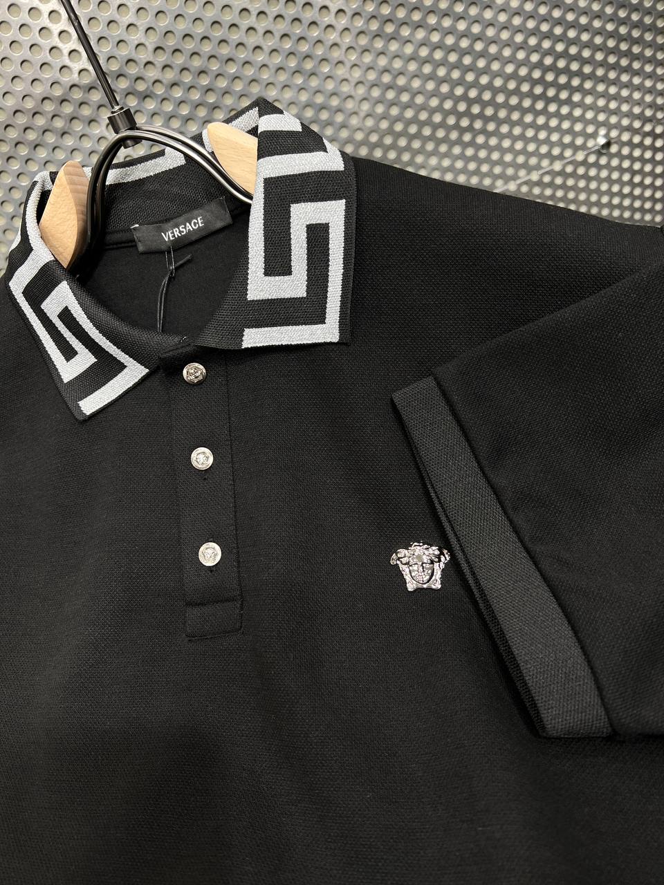 Siyah Versace Polo Tshirt