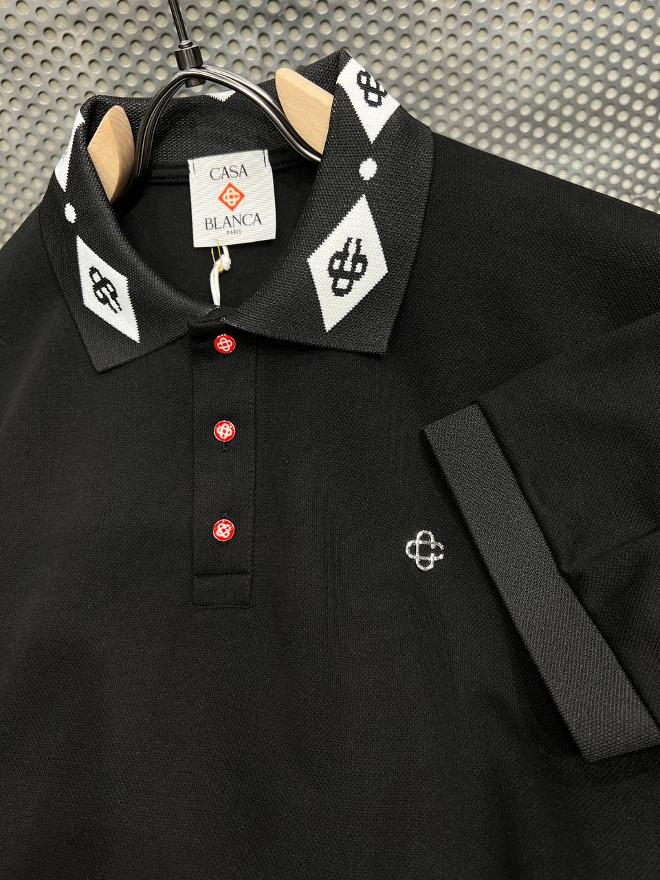 Siyah Casa Blanca Tshirt Polo