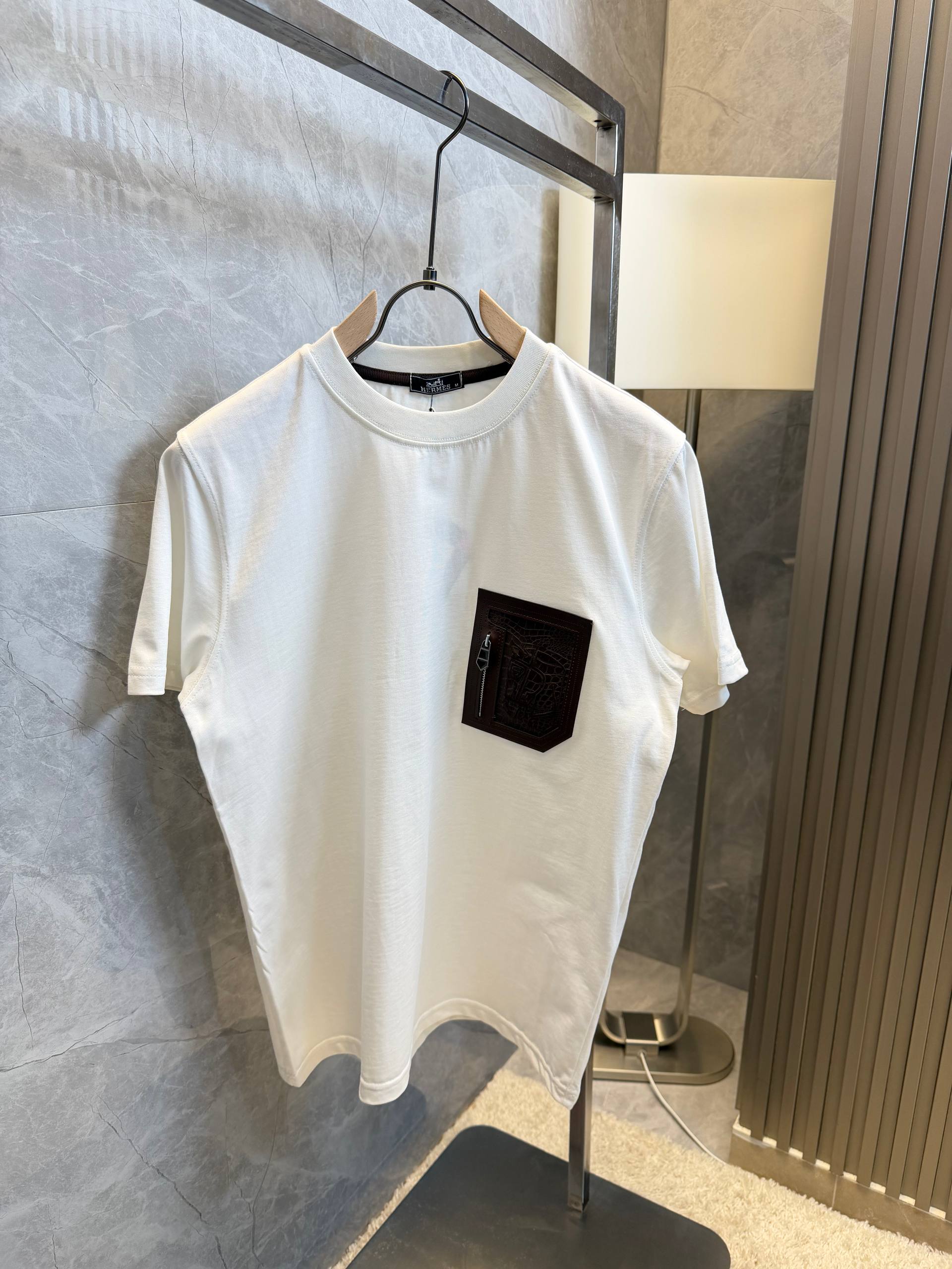 Hermes Tshirt Baskılı Cep
