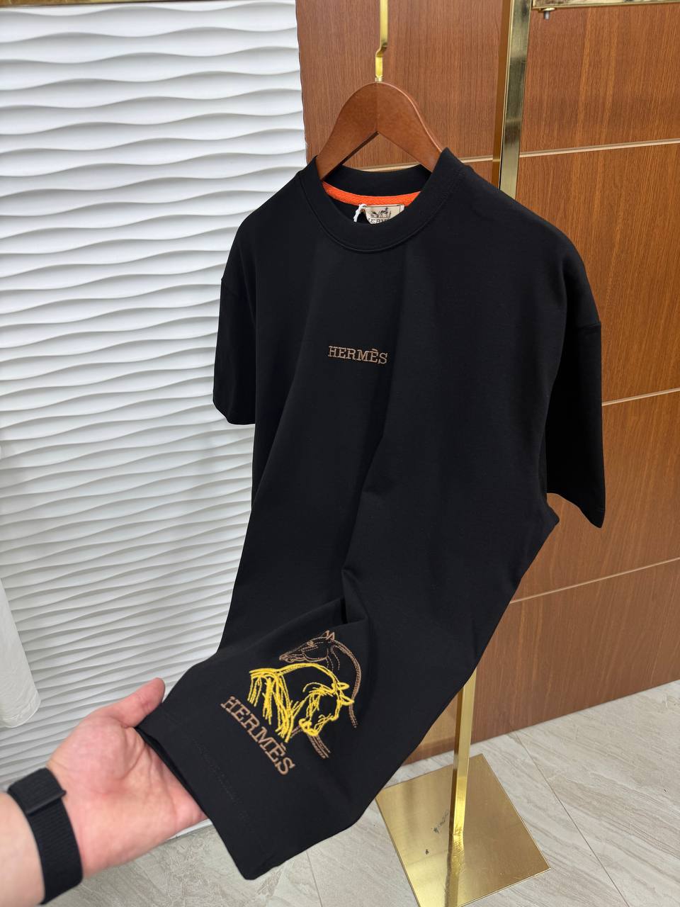 Siyah Hermes Tshirt